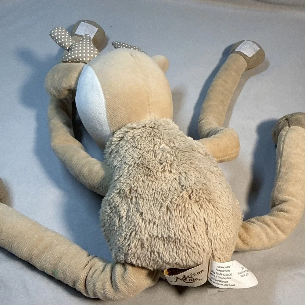 Vintage Mon Ami Floppy Deer Plush Baby Toy Long Floppy Arms 14